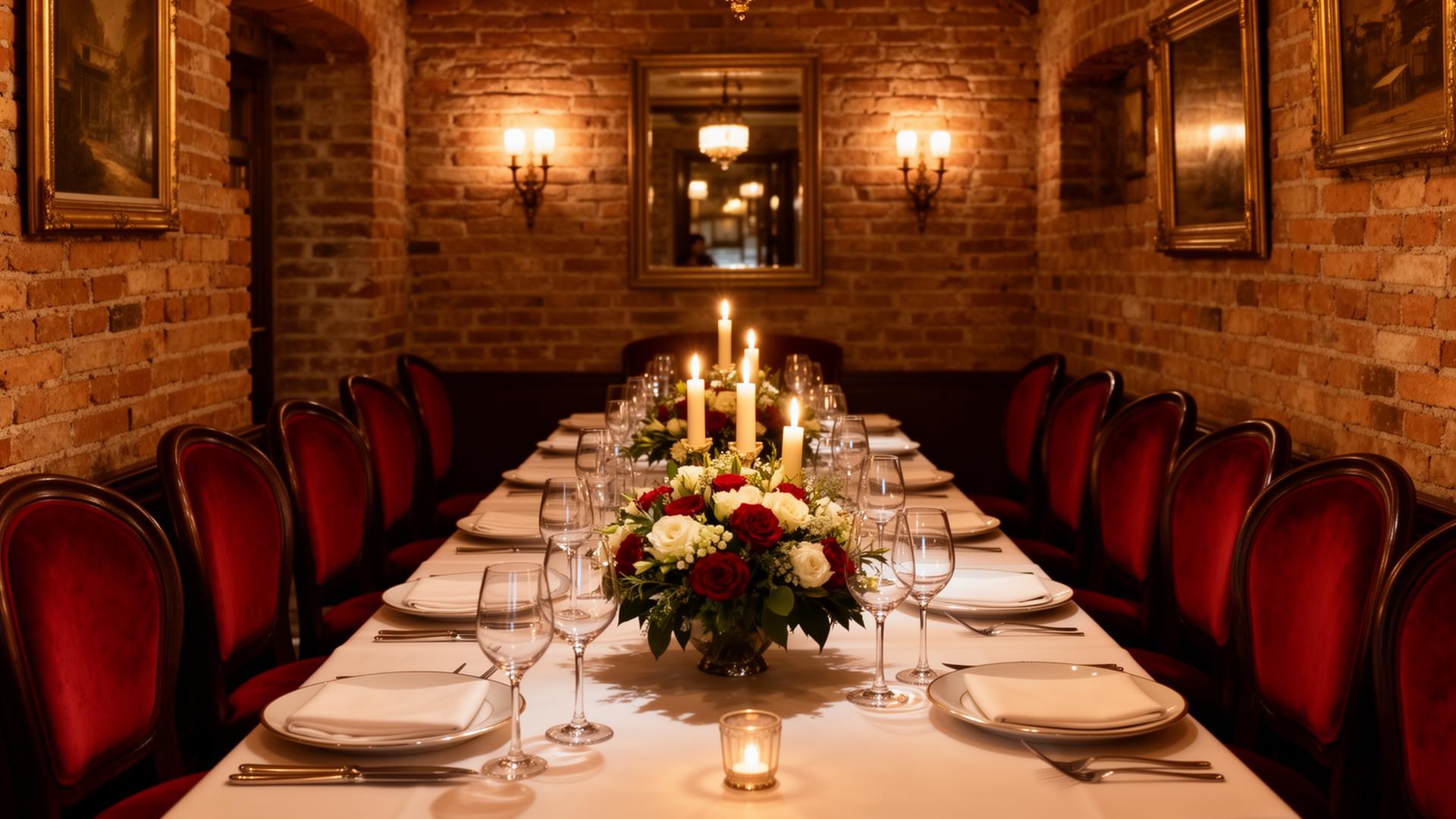 Private dining room at Bella Vita
